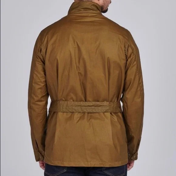 ❌SOLD❌ BARBOUR MWX1784SN31 Lightweight Sl International Waxed Cotton Sand Jacket - Picture 2 of 8